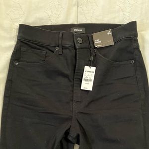 Express black skinny jeans